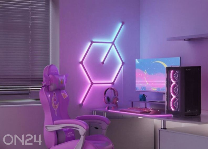 Nanoleaf Lines Skin Black Matte комплект из 9 накладок на панель и монтажных заглушек (розовый) увеличить