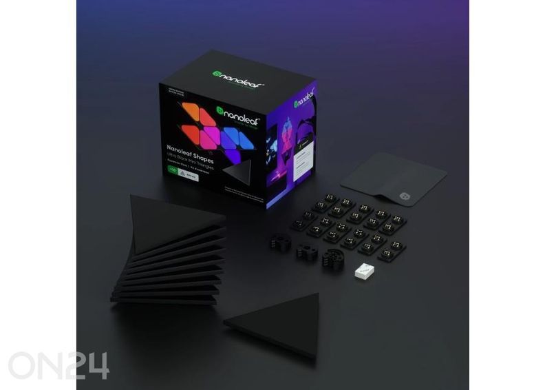 Nanoleaf Shapes Black Mini Triangles расширительный комплект (10 панелей), чёрный увеличить