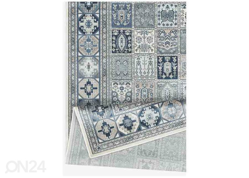 Narma вискозный ковер Zahra sand/blue 160x230 см увеличить