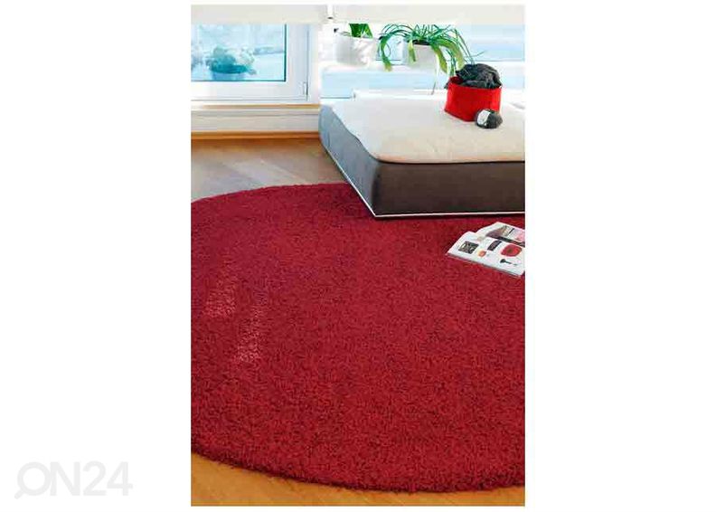 Narma длинношерстный ковер Spice™ red ümar Ø 133 см увеличить