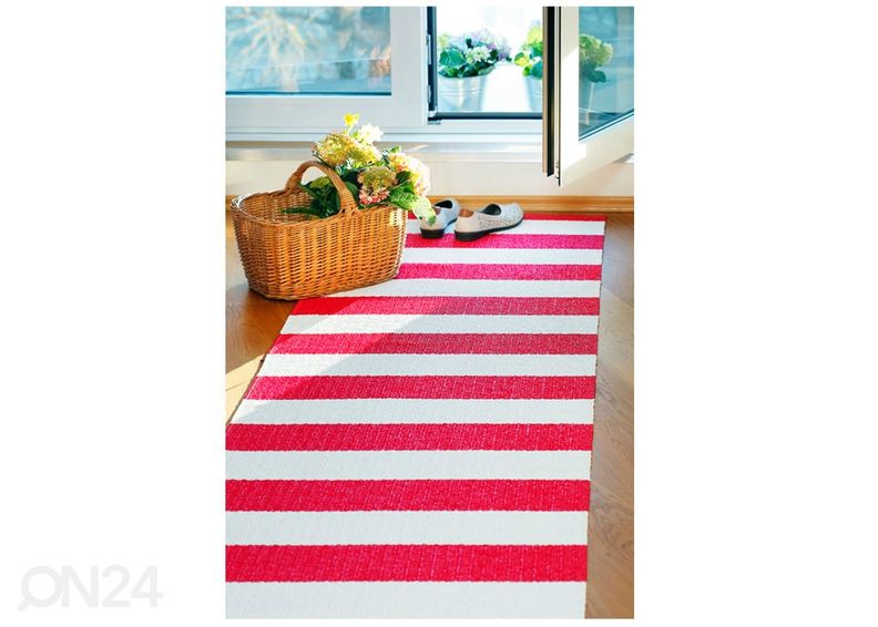 Narma пластиковый ковер Birkas carmine-white 70x100 см увеличить