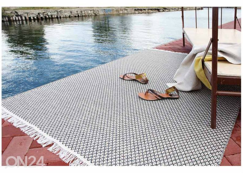 NARMA пластиковый ковер Diby black-cream 70x100 см увеличить