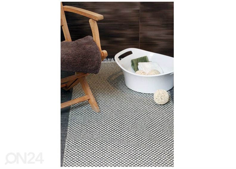 NARMA пластиковый ковер Diby black-cream 70x100 см увеличить