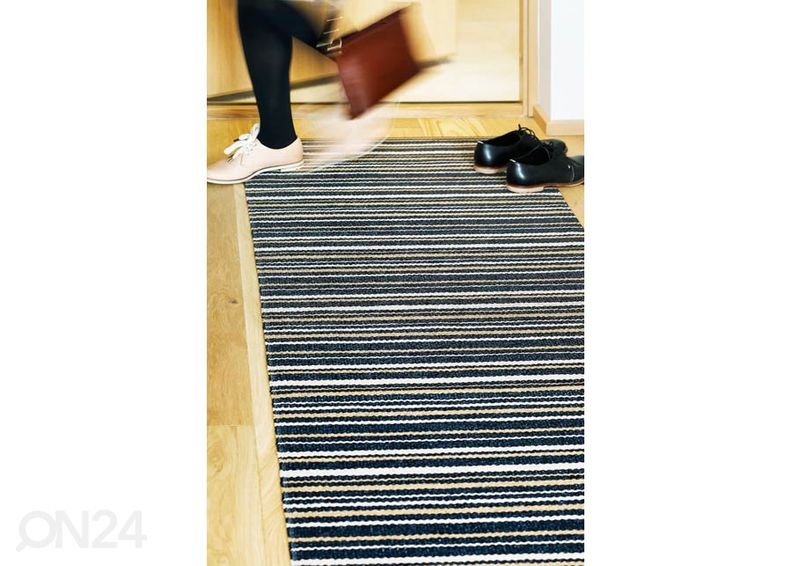 Narma пластиковый ковер Hullo black-beige 70x100 см увеличить