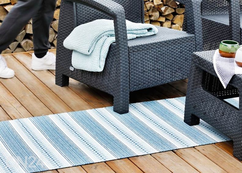Narma пластиковый ковер Runö blue 70x200 см увеличить