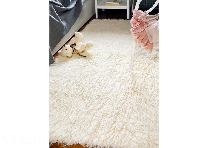 Narma шерстяной ковер Flokati white 90x160 см увеличить