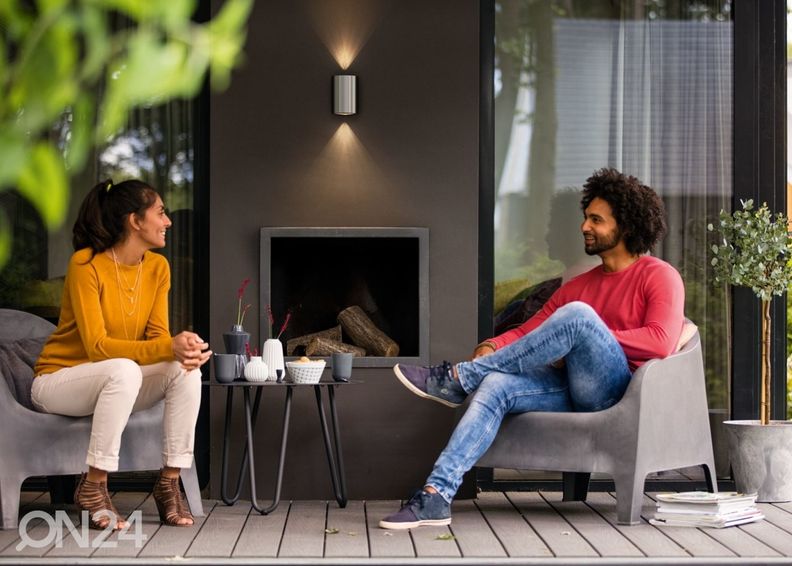 Philips Buxus стальной настенный светильник 2x4,5 W 1000lm 2700K увеличить