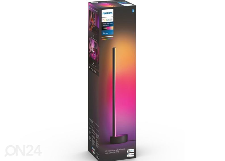 Philips Hue Black and Color ambience настольная лампа Signe черная с плавным изменением цвета увеличить