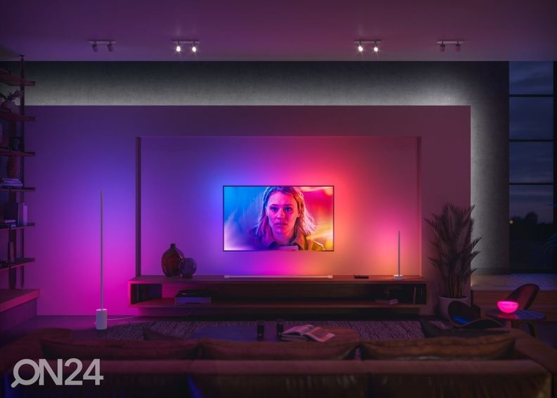 Philips Hue Black and Color ambience настольная лампа Signe черная с плавным изменением цвета увеличить