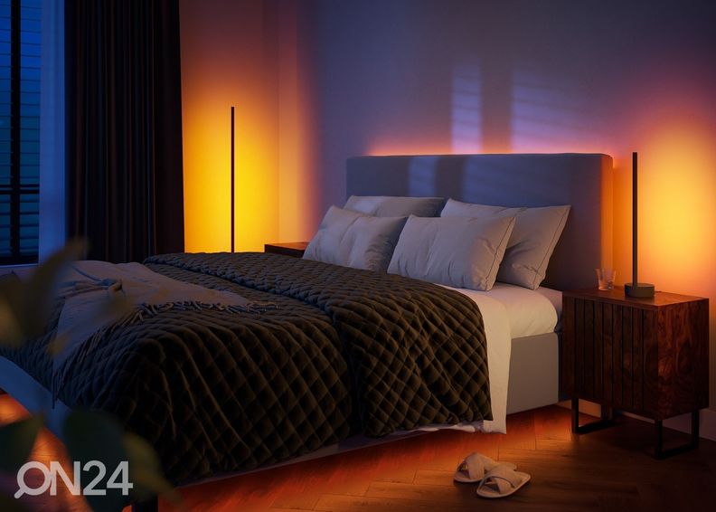 Philips Hue Black and Color ambience настольная лампа Signe черная с плавным изменением цвета увеличить