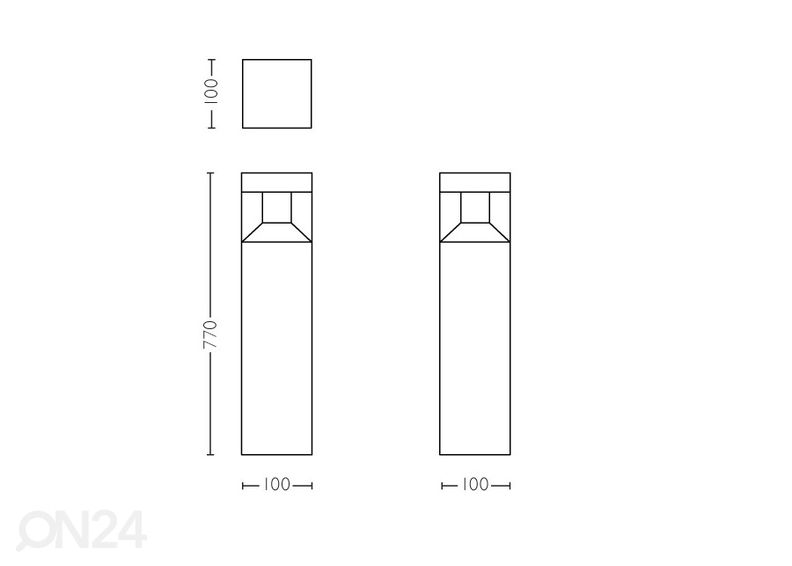 Philips Parterre светильник для улицы 8W 800lm 2700K увеличить