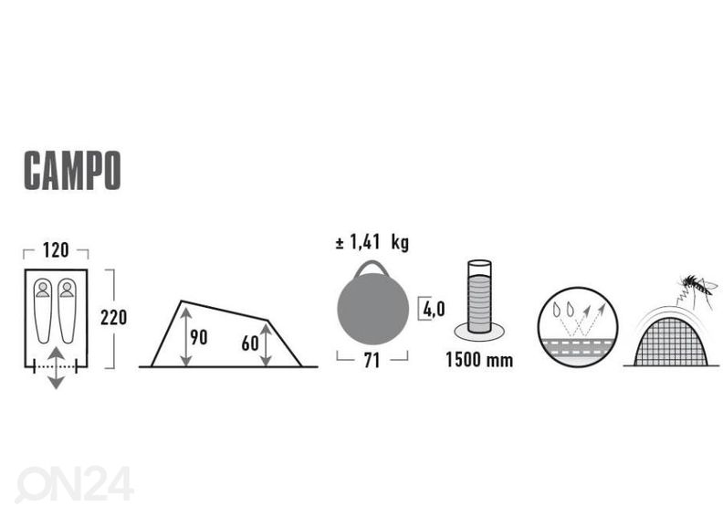 PopUp палатка High Peak Camp увеличить