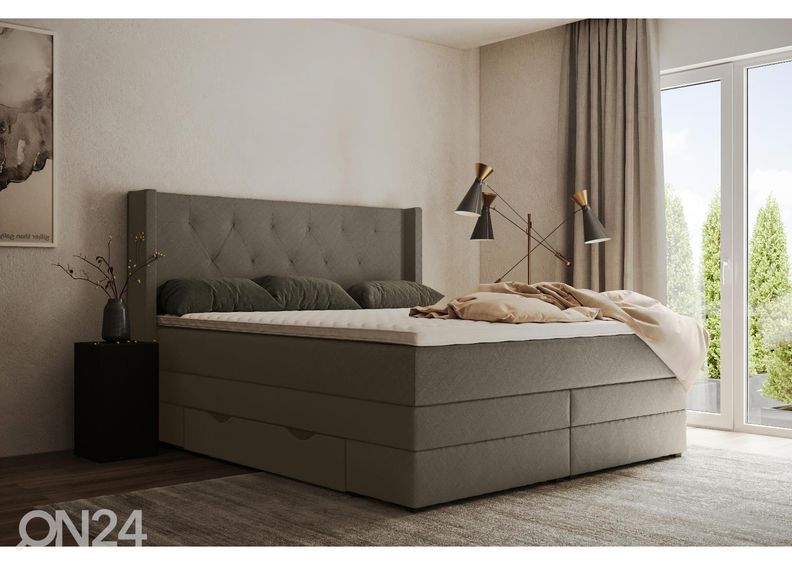 Sime Beds Континентальная кровать с ящиками Sanna 180x210 см увеличить