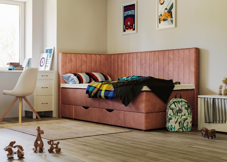 Sime Beds кровать с ящиком для белья Nora 80x190 см увеличить
