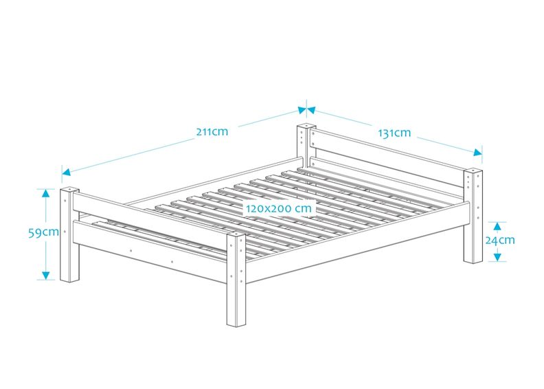 Suwem кровать Lahe 120x200 cm увеличить