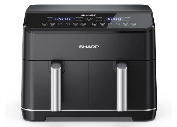 Аэрофритюрница Sharp AF-GD82AE-B с 2 корзинами 2х4 л