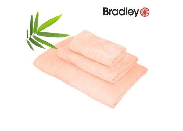 Бамбуковое полотенце 30x50 см, розовое
