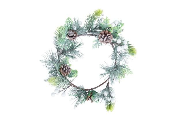 Венок Greenland, Ø 20 см, белые ягоды