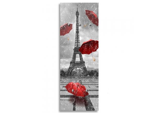 Вешалка настенная Umbrellas and the Eiffel Tower