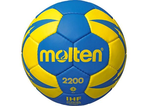 Волейбольный мяч h3x2200-by синтетическая кожа сине-желтая Molten