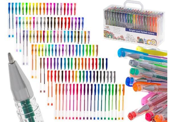 Гелевые цветные ручки 140 шт