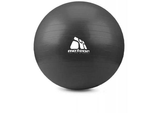 Гимнастический мяч с насосом Meteor 75 см черный 31134