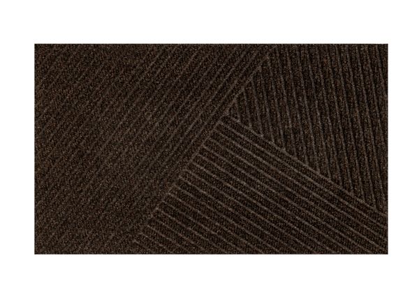 Дверной коврик Dune Stripes dark brown 45x75 см