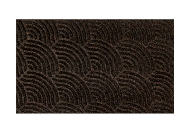 Дверной коврик Dune Waves dark brown 45x75 см