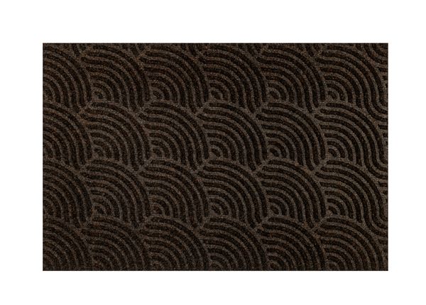 Дверной коврик Dune Waves dark brown 60x90 см