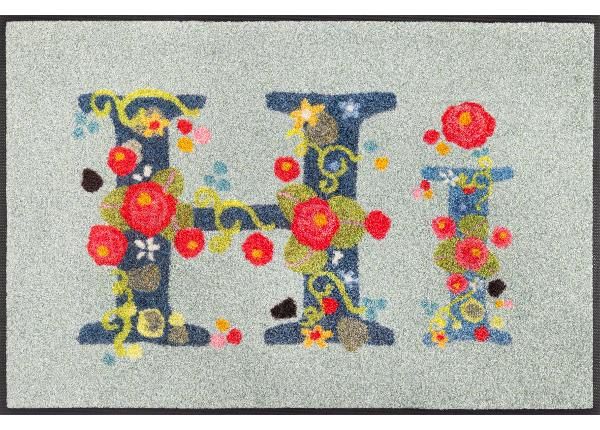Дверной коврик Hi with Roses 50x75 cm