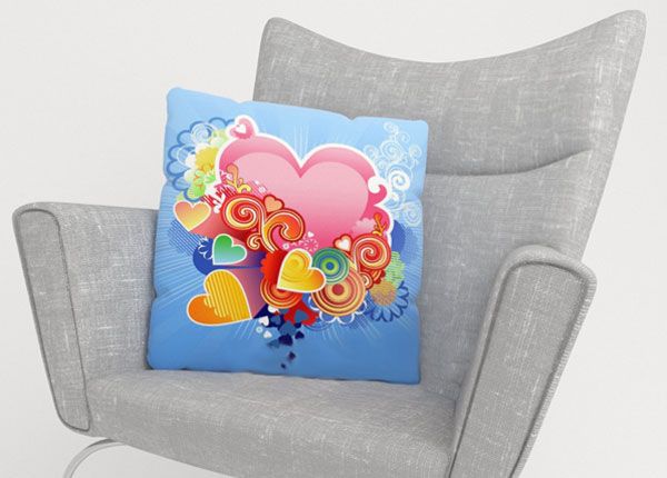 Декоративная наволочка Pink Heart 40x60 cm