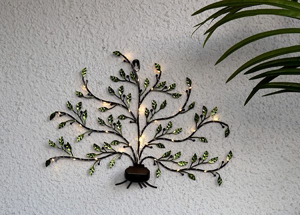 Декорация настенная с солнечной панелью Tree of life