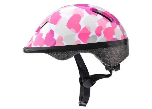 Детский велосипедный шлем Meteor KS06 Hearts pink suurus S 48-52 cm Jr