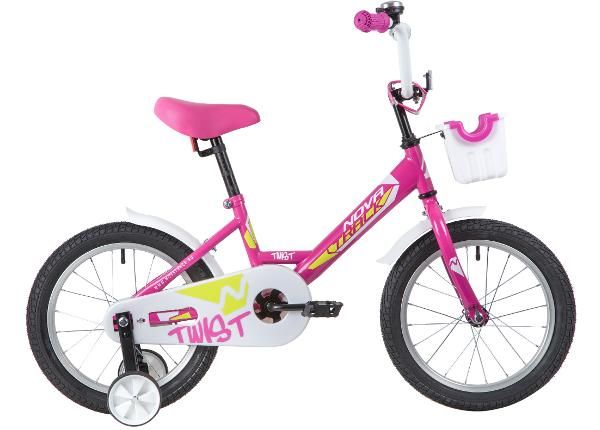 Детский велосипед 16" TWIST Novatrack розовый