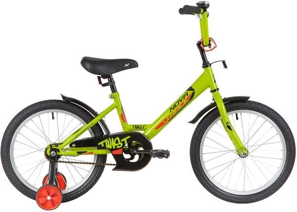 Детский велосипед 18" TWIST Novatrack зеленый