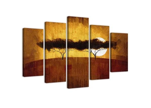 Картина из 5-частей African trees 150x100 см