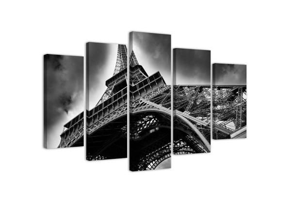 Картина из 5-частей Eiffel Tower in the Clouds 100x70 см