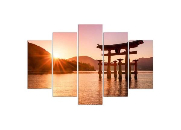 Картина из 5-частей Japan Landscape 100x70 см