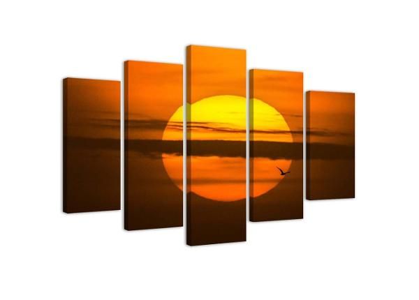 Картина из 5-частей Sunset 100x70 см