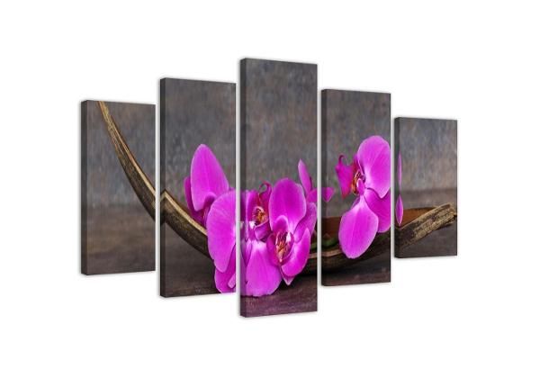 Картина из 5-частей Violet Orchids 150x100 см