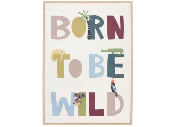Картина Born To Be 50x70 cm цветная