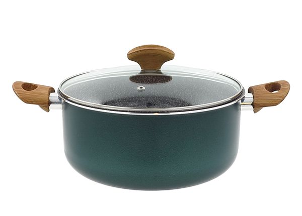 Кастрюля со стеклянной крышкой Green Wood Ø 24 см