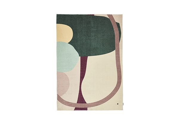 Ковер Tom Tailor Shapes, 160x230 см зеленый/ мульти
