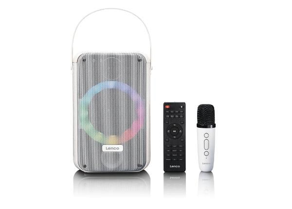 Колонка для караоке Lenco BTC060WH, белая