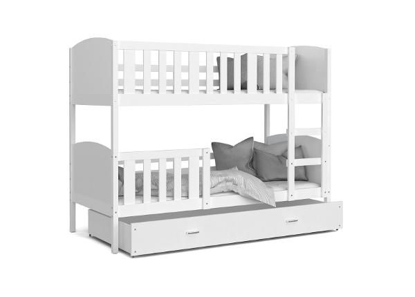 Комплект двухъярусной кровати 80x190 cm, белый