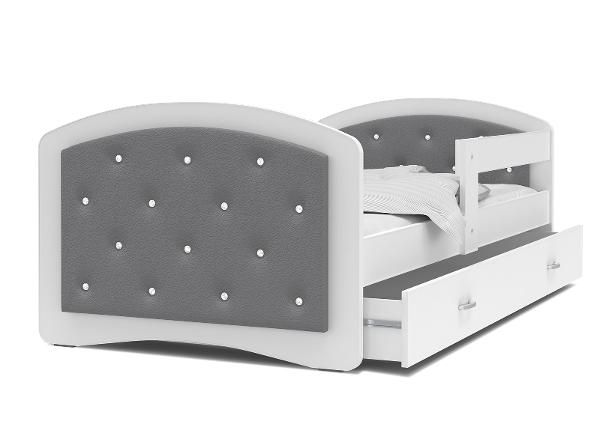 Комплект детской кровати 80x180 cm, белый/серый