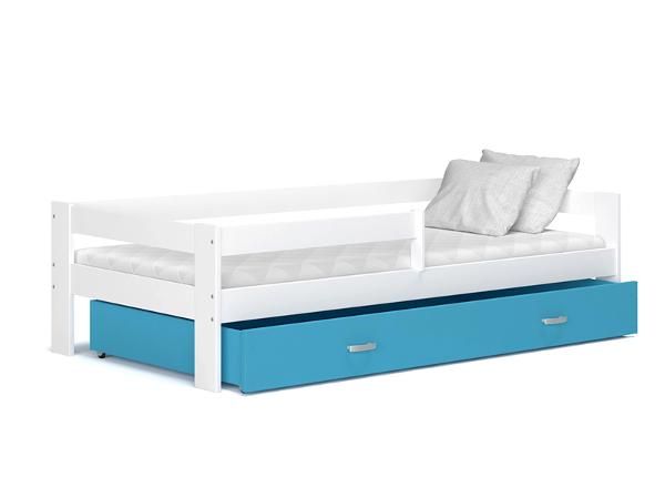 Комплект детской кровати 80x190 cm, белый/синий