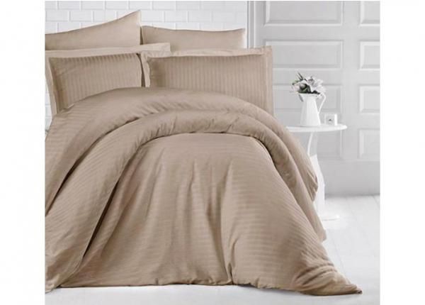 Комплект постельного белья из сатина Uni Light Brown 200x220 см