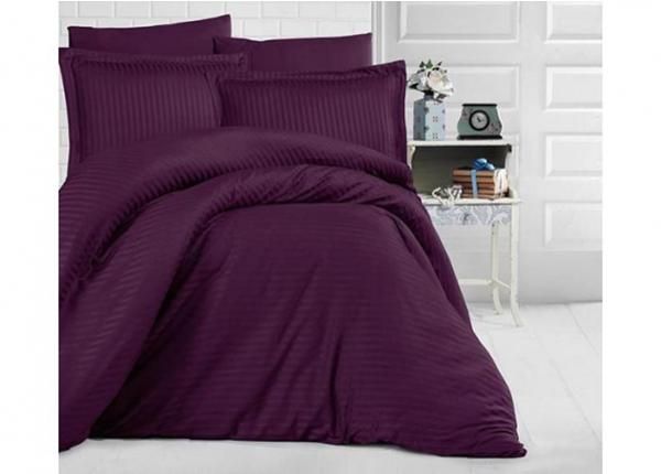 Комплект постельного белья из сатина Uni Purple 200x220 см