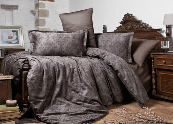 Комплект постельного белья с двумя пододеяльниками из сатина Kavala 160x220 см
